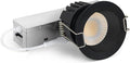 Adetu 2 Inch 5CCT Black Anti-Glare LED Downlight with Junction Box 2700K/3000K/4000K/5000K Selectable CRI90+ 8W COB 840LM IP65 Waterproof Dimmable-ETL and Energy Star Certified (Black1 Pack)