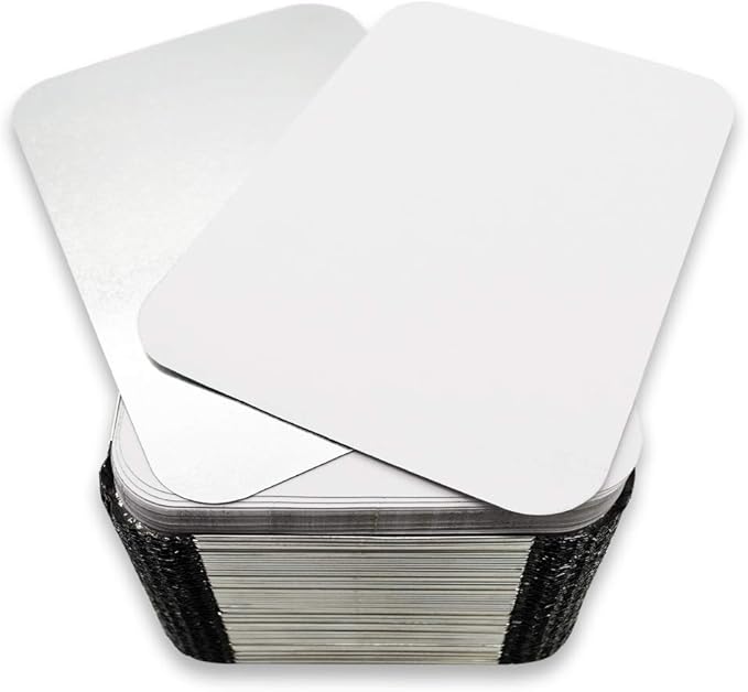 (480 Pack) Premium 1.5-LB Takeout Pans with Lids l Medium 7 x 5 x 2 l Heavy Duty Disposable Aluminum Foil for Catering Party Meal Prep Freezer Drip Pans BBQ Potluck Holidays