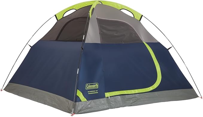 Coleman Sundome Camping Tent with Rainfly 2/3/4/6 Person Tent Sets Up in 10 Mins Weatherproof Shelter for Camping Festivals Backyard Sleepovers &amp More
