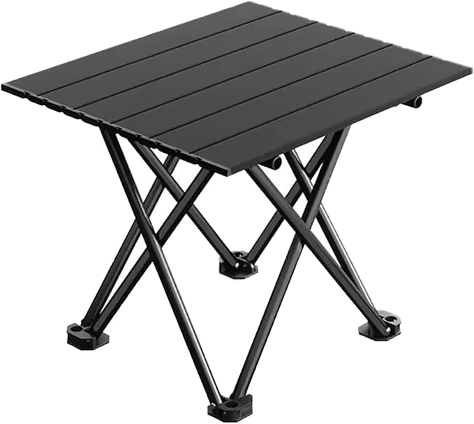 Folding Beach Tables for Sand 16.1x13.8x11.4in Ultralight Carbon Steel Folding Beach Table Portable Carbon Steel Roll-up Picnic Lightweight Backpacking Adjustable for Beach Picnic BBQ Party