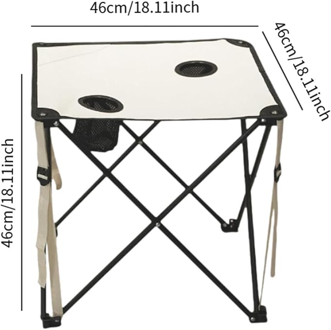 Yiju Compact Camping Table with Cup Holders for Outdoor Use