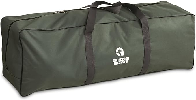 Guide Gear Oversized XL Padded Camping Sofa Portable Folding Large Camp Lounge Couch for Outdoor Adults Men and Women Heavy-Duty 600-lb. Capacity with Cup Holder Green