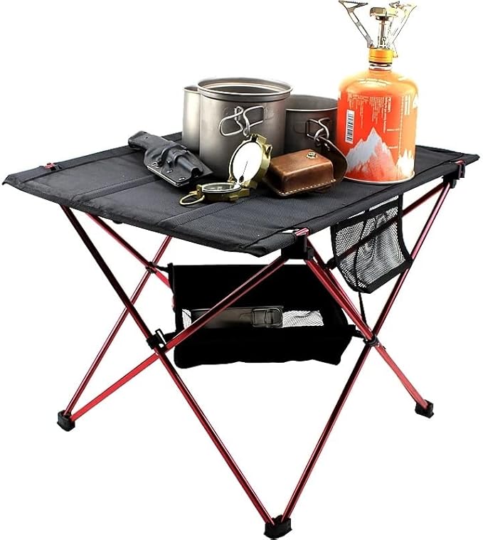 Desk Table Small Terrace Desk Aluminum Alloy Portable Table Outdoor Furniture Foldable Folding Campin (Color : E Size : As Shown) (D As Shown)