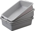 22 L Commercial Tote Box Food Serving Bus Tub 4 Pack Grey