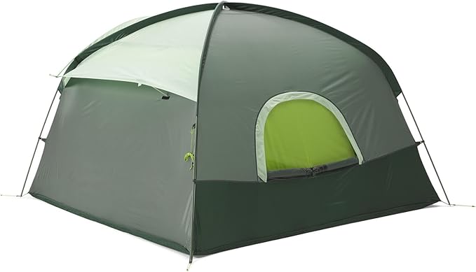 THE NORTH FACE Sequoia 4 Tent - Four-Person Waterproof Camping Tent Spacious &amp Easy to Set Up 2 Zipper Doors Agave Green/Granny Smith One Size