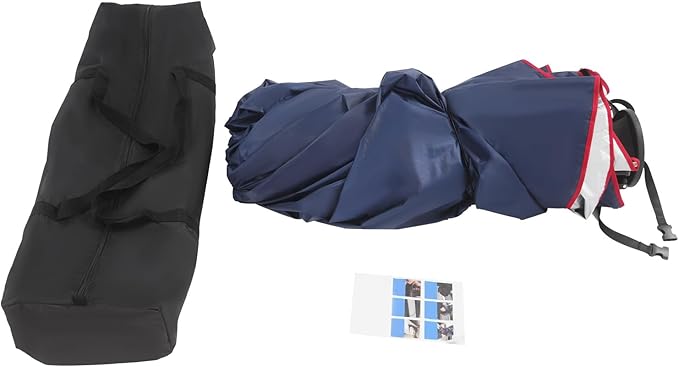 Semi-Automatic Car Canopy Tent 13.78x7.2ft Folding Sun Protection Car Awning Cover Removable Carport Umbrella Portable Universal Auto Shading Protection for Sedan SUV Parking Outdoors (Navy Blue)