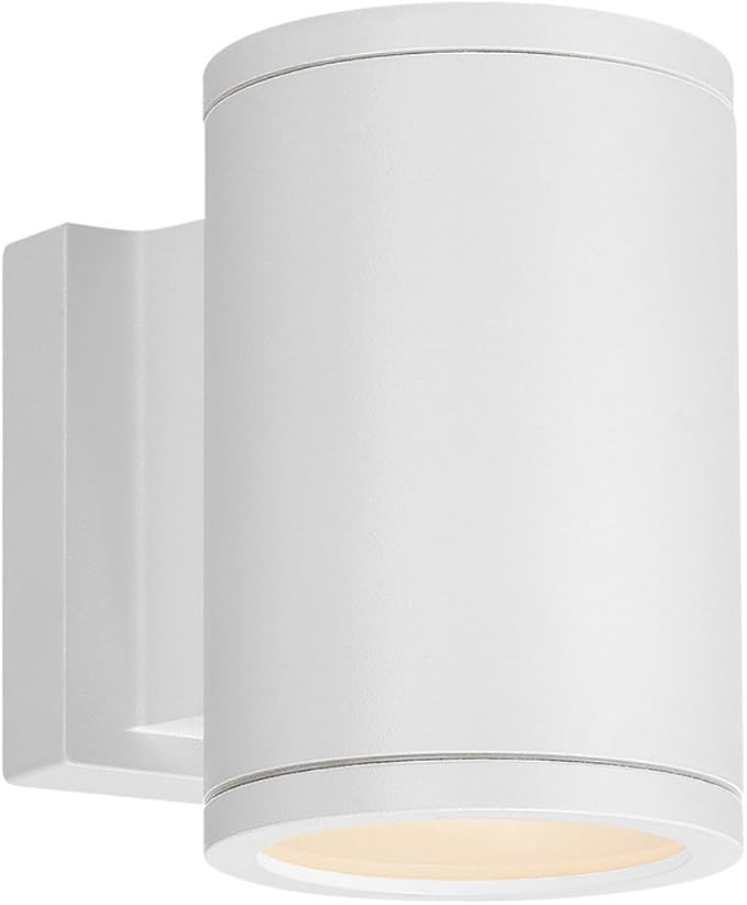 WAC Lighting WS-W2605-WT LED Outdoor Wall Light Fixture Dark Sky Friendly Single Light 3000K in Graphite Finish  White
