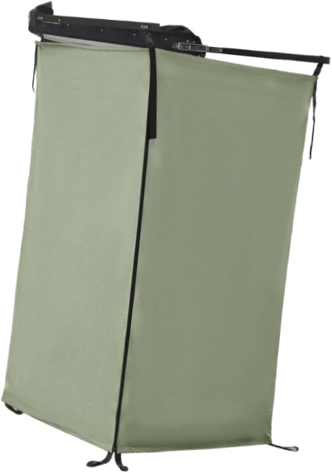 Vehicle Side Shower Tent Privacy Shelter Bathroom Outdoor Changing Dressing Room Restroom Shower Room for Beach Van Lands Dark Green