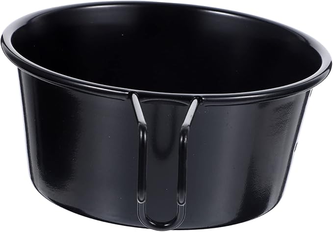 UPKOCH 3pcs Stainless Steel Salad Bowl Handle Lightweight Camping Dish for Outdoor Activities Portable Hiking Picnics and Bbqs
