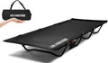 Ultralight Camping Cot Camping Cots for Adults Supports 352lbs Portable Folding Backpacking Cot for Camping Outdoor Travel Hiking Home Mountaineering Black