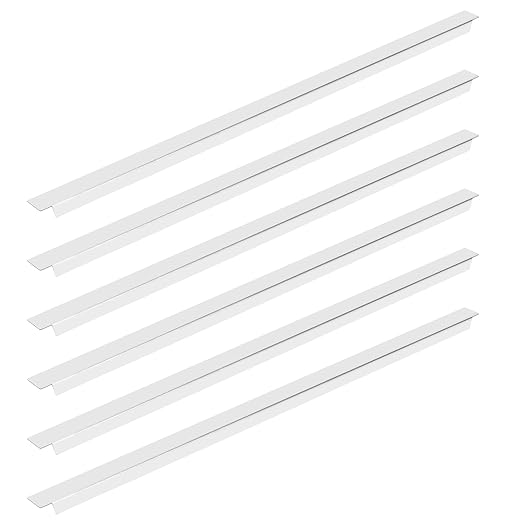 6 Pack 20 Inch Steam Table Dividers Stainless Steel Adaptor Bars Table Adapter Metal Cooler Food Divider Bars for Hotel Restaurant Kitchen Commercial Food Service Accessories (20 in)