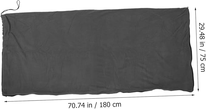 Warm Fleece Liner for Cold Weather Outdoor Camping and Indoor Napping Lightweight Thermal Insulated Envelope Pouch Soft Cozy Travel Accessory for Adults Deep Gray