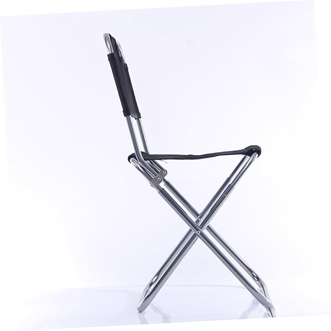 Portable Folding Camping Stool Aluminum Alloy Fishing Chair Comfortable Backrest for Outdoor Adventures