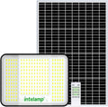 intelamp Solar Flood Lights Outdoor Waterproof 20000mAh 2000LM Floodlight Exterior with Remote 16.4 FT Cable 2-12H Timer Dusk to Dawn Security Spots Lighting Outside for Garden Pathway