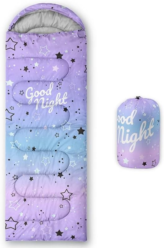 Kids Sleeping Bag for Boys Girls3D Basketball Print-Lightweight Warm Portable Outdoor Indoor-Waterproof Cold Weather Resistant Sleeping Bag for Camping Hiking