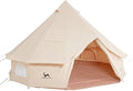 MC TOMOUNT Canvas Tent Bell Tent Yurt with Stove Jack Zipped Removable Floor for Glamping Truck Car Camping