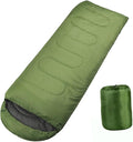 Healifty Mummy with Drawstring Hood for Camping Hiking Outdoors Lightweight Adult in Olive Green with Internal Pouch for Valuables