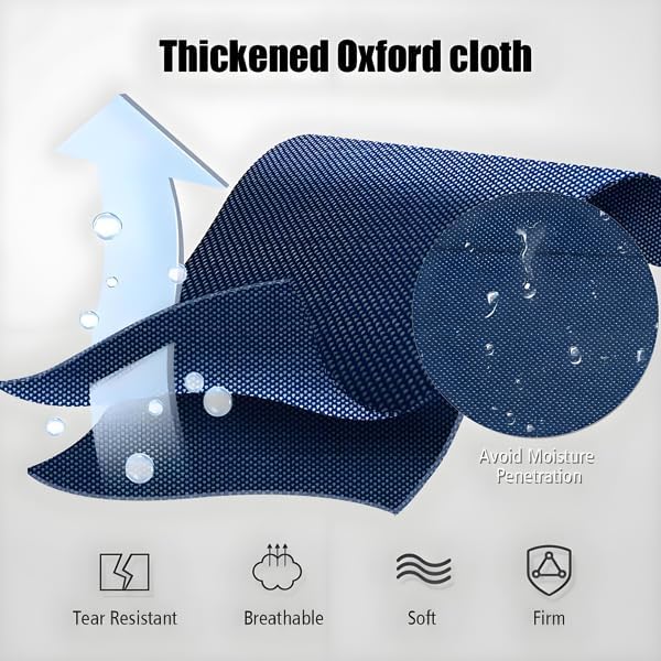 Portable Folding Camping Cot Heavy Duty Sleeping Bed with Carrying Bag 610D Oxford Cloth &amp Lightweight Aluminum Frame 275lbs Load Outdoor Cot for Adults Travel Hiking Office (Navy blue 1 P