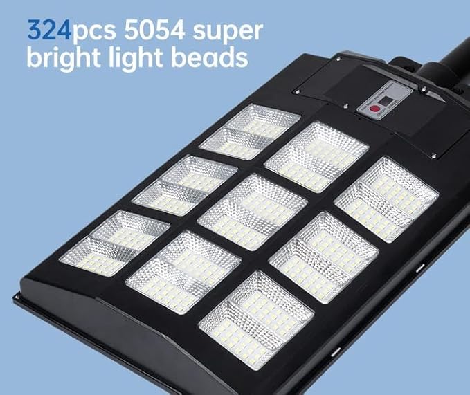 8000W Solar Street Lights Outdoor Waterproof –7000K LED 240000LM Solar Lights Dusk to Dawn with Motion Sensor &amp Remote Commercial Solar Powered Parking Lot Lights for Yard Garage (2 Pack)