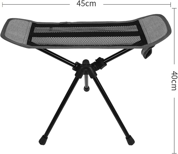 Portable Folding Chair Ottoman Outdoor Recliner Lazy Footrest Leg Rest Camping Chair Footstool for Hiking Fishing Picnic