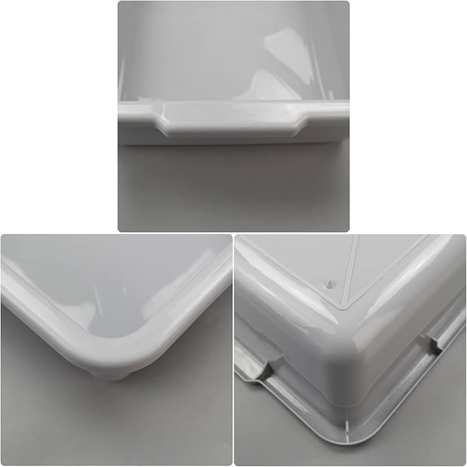 22 L Commercial Tote Box Food Serving Bus Tub 4 Pack Grey