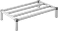 VEVOR Aluminum Dunnage Rack 36” x 20” Commercial Food Floor Rack 8” Off The Floor 1000 lbs Capacity All-Welded Aluminum Storage for Storage in Restaurants Kitchens Garages and Vehicles