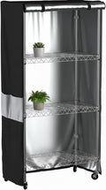 Wire Shelf Cover600D Heavy Duty Waterproof Dustproof Standing Shelf Units Cover Storage Rack Cover with Zipper for Metal Shelving (30 W x 14 D x 60 H)