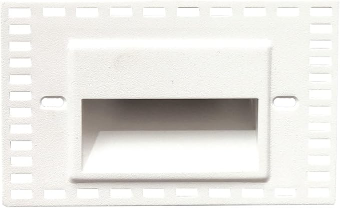 WAC Landscape Lighting LEDme 120V LED Horizontal Invisible Trim Step and Wall Light 3000K Warm White Built-in LED in White