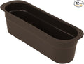 QUANTUM STORAGE SYSTEMS FSB-1544BN Flat Bottom Bussing Tubs Heavy Duty Part Organizer Brown Bins 15 L x 5 W x 5 H 12 Pack