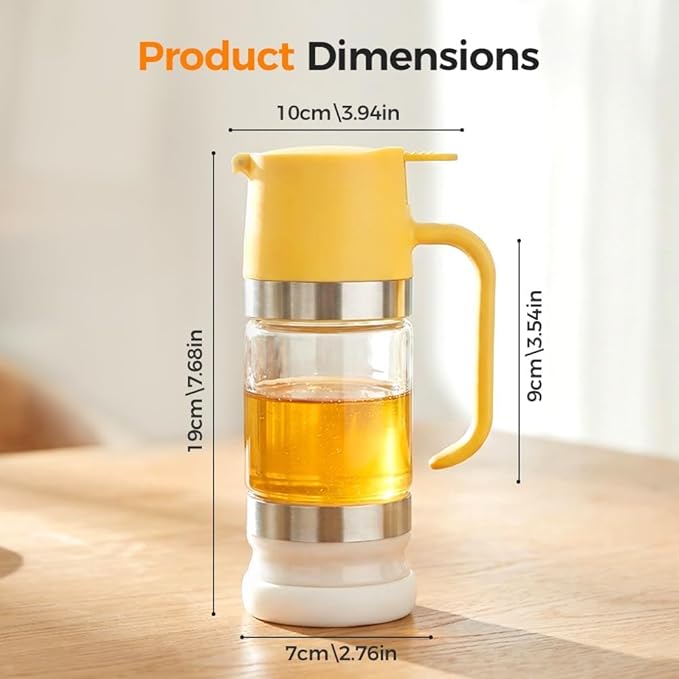 Mess Free Honey Dispenser 2026 Upgraded No Drip Honey Dispenser with Base Drip-Free Maple Syrup Container with Handle Seal Properly for Quantitative Honey Extraction Syrup and Jam (1)