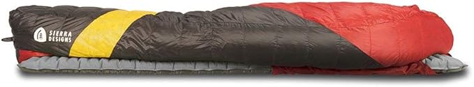 Sierra Designs Cloud 20 Degree DriDown Sleeping Bag Ultralight Zipperless Down Sleeping Bag for Backpacking and Camping