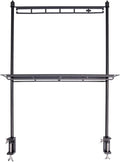 Camping Table Storage RackOutdoor Tableware Rack - Folding Camping Table Portable Beach Shelf Adjustable Height Desktop for Hiking