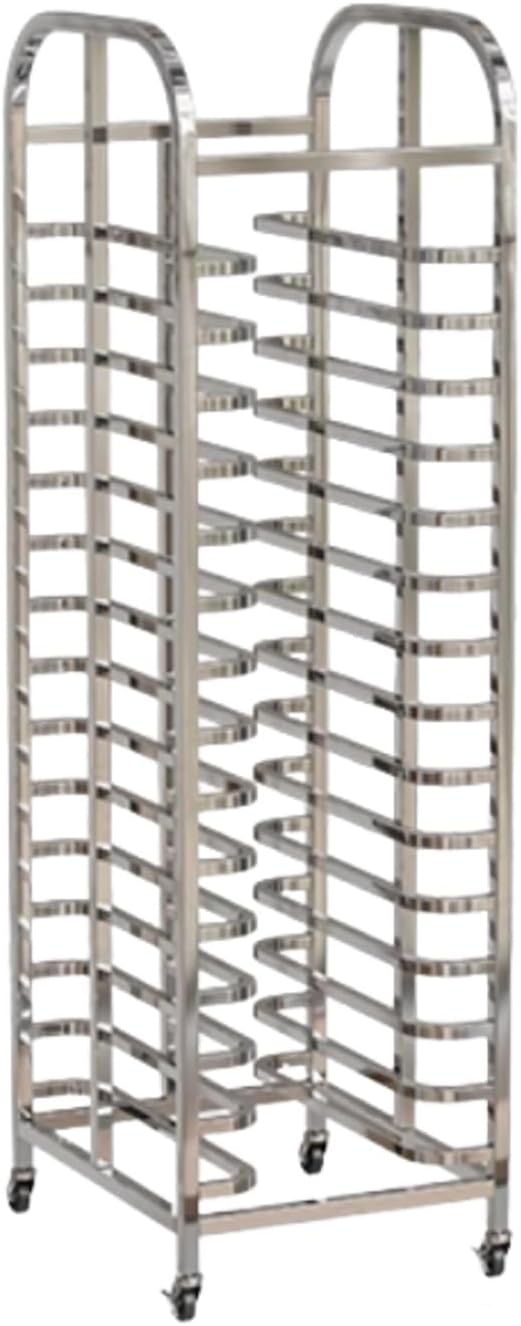 Quick Rack for Baking PansHeavy-Duty 15-Tier Speed Rack for Bread Pans - Commercial Baking Sheet Rack with Casters for Bakeries Restaurants &amp Food Service (169x60x46cm)