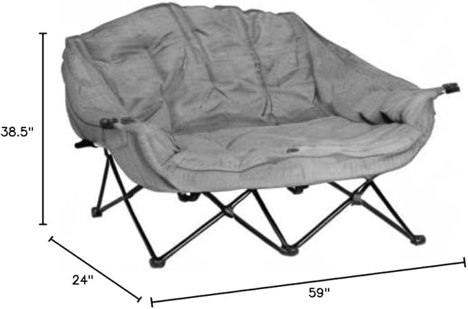 Heather Grey Adult Bear Buddy Camp Chair
