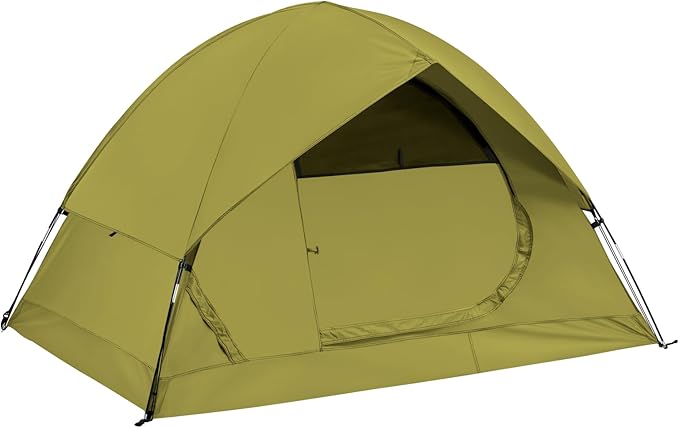 Spacious Waterproof 2/4 Person 4-Season Tent with Big Rain Fly – Versatile Outdoor Camping Tent for Hiking Backpacking and Festivals – Easy Setup &amp Durable Design