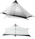 3F UL Gear Lanshan1 Ultralight Tent 3/4 Season Portable Backpacking Tent for 1-Person 15D Silicon Coated Waterproof Poleless Double Layer Tent for Camping Climbing Hiking