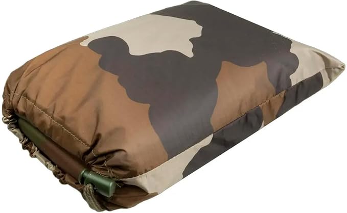 Mil-Tec Adult Ripstop Wet Weather Lightweight Waterproof Multi-Use Rain Poncho with Hood - Use as Bivouac Sack Shelter Tent