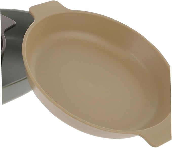 Happyyami 1set Portable Dish Set Outdoor Tableware Set Unbreakable Plastic Dinnerware for Camping Hiking Picnics Includes Plate Bowl and Cutlery