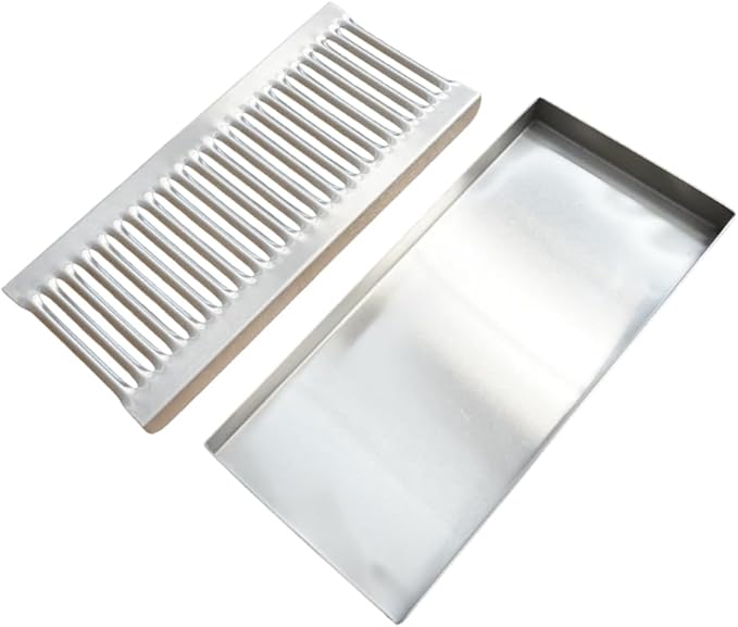 Rattleware Stainless Steel Drip Tray (5 x 11) – Durable Rust-Resistant Spill Catcher for Beverage Dispensers Coffee Makers &amp Kitchen Appliances – Easy to Clean with Sleek Modern Design