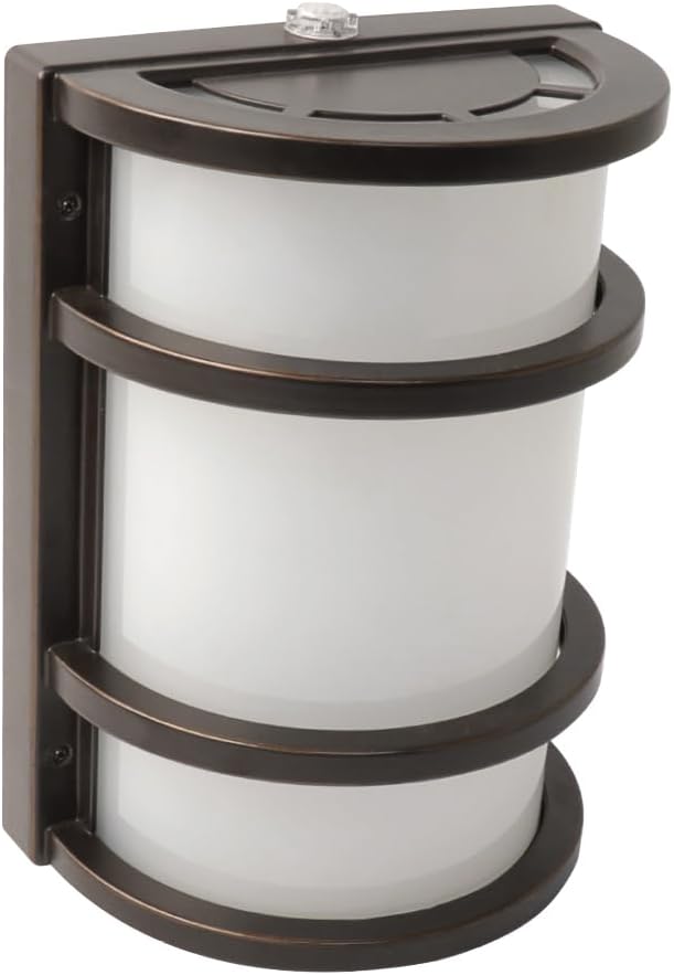 Feit Electric - Dusk to Dawn LED Bronze Half Moon Security Outdoor Wall Light 5000K (73702)