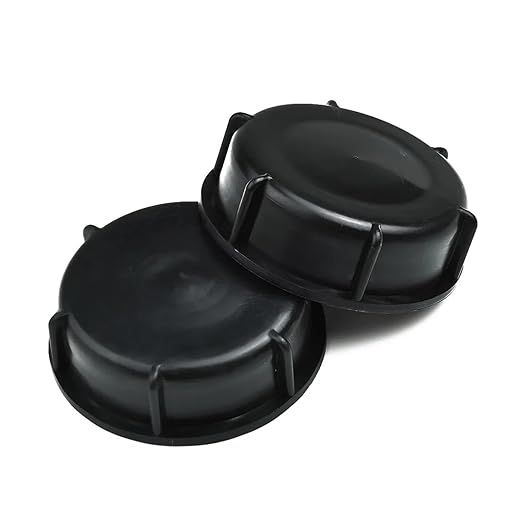 IBC Tote Lid 8 Pcs IBC Cap Adapter Coarse Thread Faucet Accessories Hose Outside Valve Cover Water Tote Tank for Industries Storage