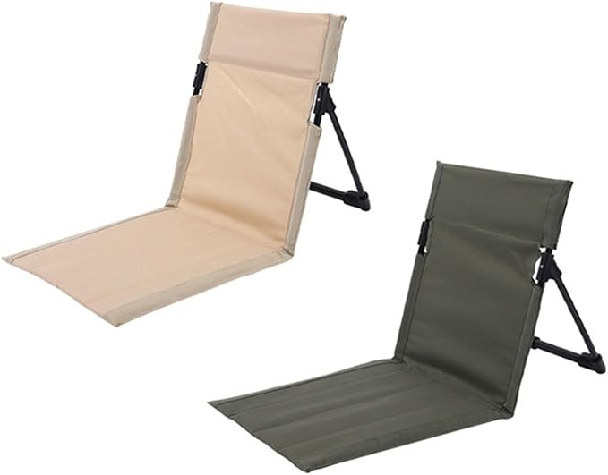 Outdoor Camping Folding Chair Backrest Beach Portable Cushion Chair Tent re Balcony Park Lawn Picnic Seat Fishing