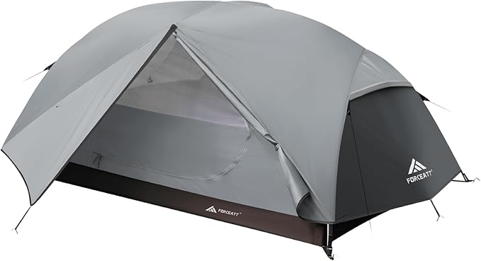 Forceatt Tent for 2 and 3 Person is Waterproof and Windproof Camping Tent for 3 to 4 SeasonsLightweight Aluminum Pole Backpacking Tent Can be Set Up QuicklyGreat for Hiking