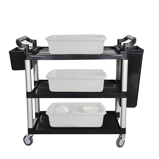 4-pack Bus Tubs Commercial 8 L White Plastic Wash Basin Bus Box