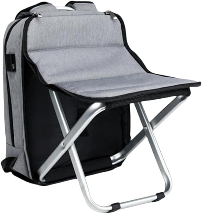Backpack chair bag backpack you can sit on large capacity backpack outdoor chair backpack folding chair backpack waterproof sports day field trip fishing outdoors sea leisure commuting