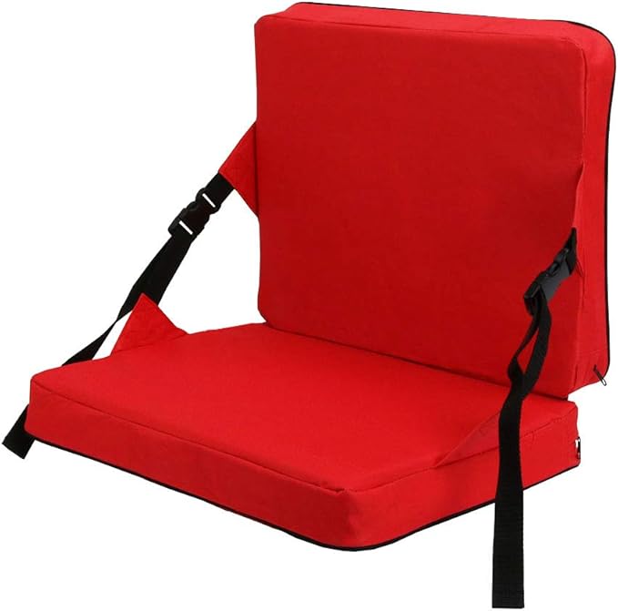 Indoor &amp Outdoor Folding Chair Cushion Foldable Portable Stadium SeatChair Cushion for Sports Events Outing TravellingHiking Fishing