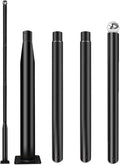 Street Light Pole 13ft Tall - Black Outdoor Adjustable Metal Street Lamp Post for Lights with Mounting Steel Anchors