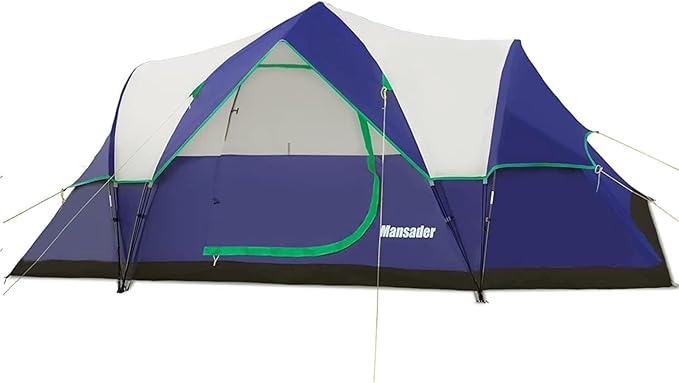 6 Person Family Camping TentWaterproof Windproof with Top RainflyEasy Set UpPop Up Tent for Outdoor Camping Hiking Trave