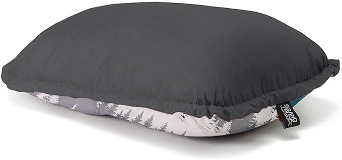 Grand Trunk Adjustable Travel Pillow | Lightweight &amp Packable Puffy Pillow with Drawstring Loft Control | Machine Washable | Slate Gray
