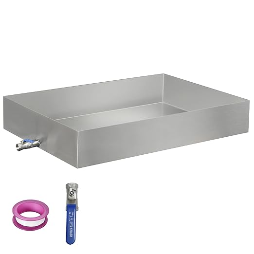 Maple Syrup Evaporator Pan 22.44Gal 304 Stainless Steel Maple Syrup Evaporator 36 x 24 x 6 Inch Feed Pan for Boiling Maple Syrup for Home and Outdoor Use